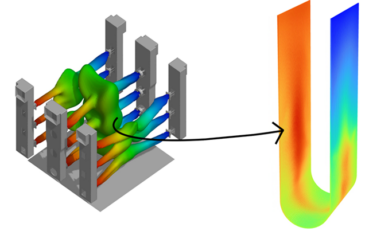 CFD modeling shows that adding three XceedTM nozzles on each wall can lower the burner duty by 50%, which caused the flames to become significantly shorter and stop colliding with each other. The increased disengagement space between the flames alleviates the hot spots on the radiant coil while reducing the NOx emissions. 