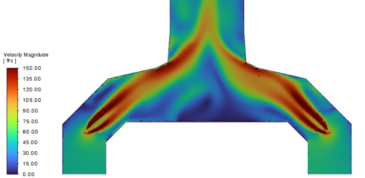 flue gas - Velocity contours (ft/s) - Heater draft problems